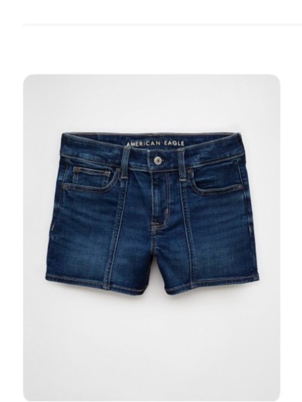 AE Next Level Low-Rise Denim Midi Short